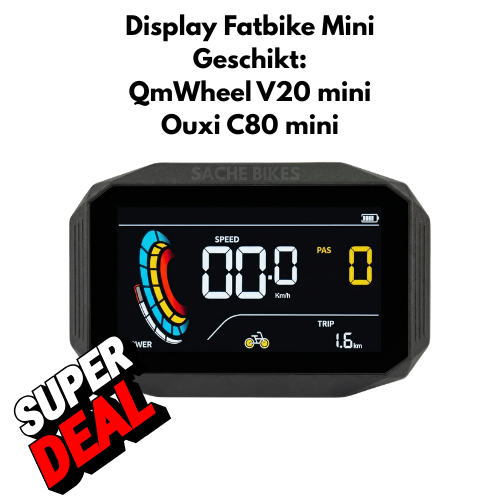 Display Qmwheel Mini Fat bike V20 Pro