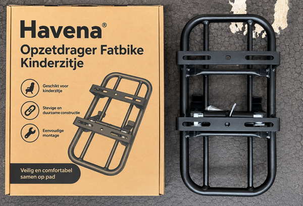 Portabimbo da montare sul portapacchi fat bike