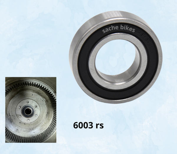 Cuscinetto 6003 RS per Ouxi, Qmwheel e altre marche 17*35*10 mm per mozzo anteriore e posteriore 6003 2RS - Cuscinetto a sfere a gola profonda