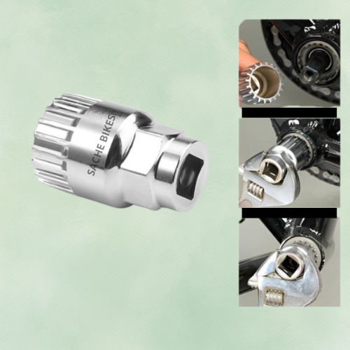 Set estrattore movimento centrale - Chiave - Per fat bike e e-bike - Per Ouxi V98, H9, QMWheel e altre marche - Necessario per la rimozione del movimento centrale